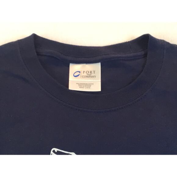 Don't Tread on Me Blue T-Shirt Rattlesnake EUC Size Large - Picture 3 of 3